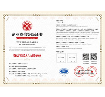 企业资信等级证书